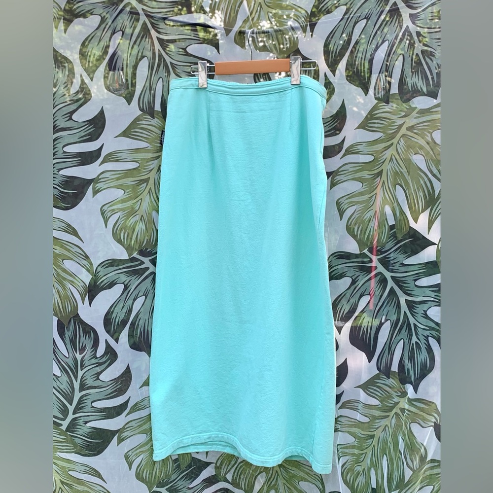 Vintage Its Your Adventure bright aqua skirt